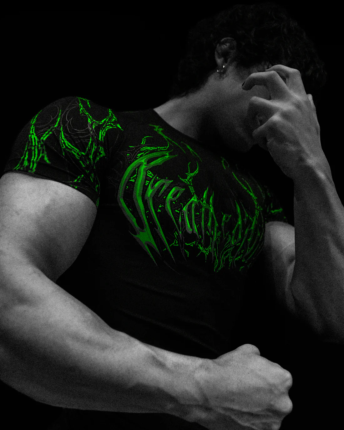 Void Tech™ Corrupted Short sleeve Compression NEON GREEN.webp Void Tech™ Corrupted Short sleeve Compression NEON GREEN.webp