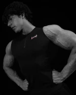 Void Tech™ Eternal Quarter zip Cut off Compression BLOSSOM PINK 2.webp